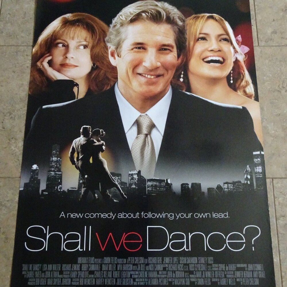 Shall We Dance? - Movie Poster - with Richard Gere, Jennifer Lopez & Susan Saran